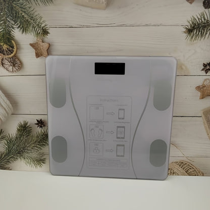 UAEIUI Smart Digital Bathroom Scale, Battery-Powered, Wireless, Non-Rechargeable, with Body Fat Monitoring for Home Use, for Women, Men Beauty Fashion