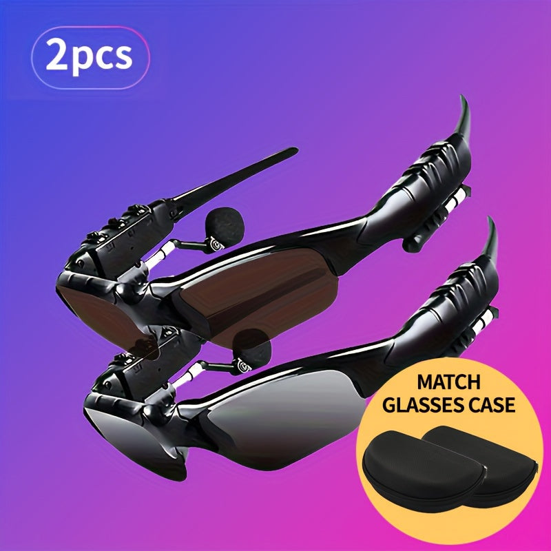 2pcs/3pcs Resistant Sport Glasses With Wireless Headset - Perfect For Cycling, Driving, Fishing, Travel And Outdoor Activities Beauty World Shop