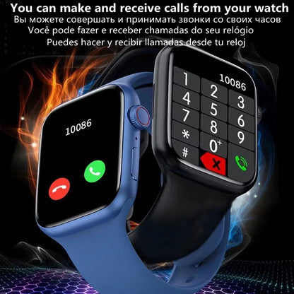 Smart Watch I10 Pro Max Metal Strap Sport Fitness Tracker Custom Dial Smartwatch Men Women Gift for Apple Phone for Android IOS