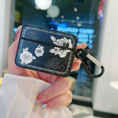 French Vintage Flower for Airpods Pro3 Protective Case Generation, Suitable for Apple Wireless Bluetooth Earphones Case