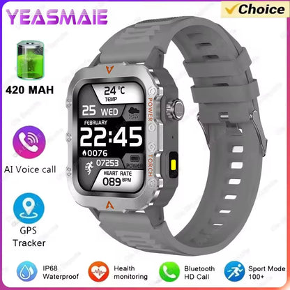 Smartwatch Men Militray Outdoor Sport GPS Fitness Tracker Heart Rate Smart Watch Waterproof New