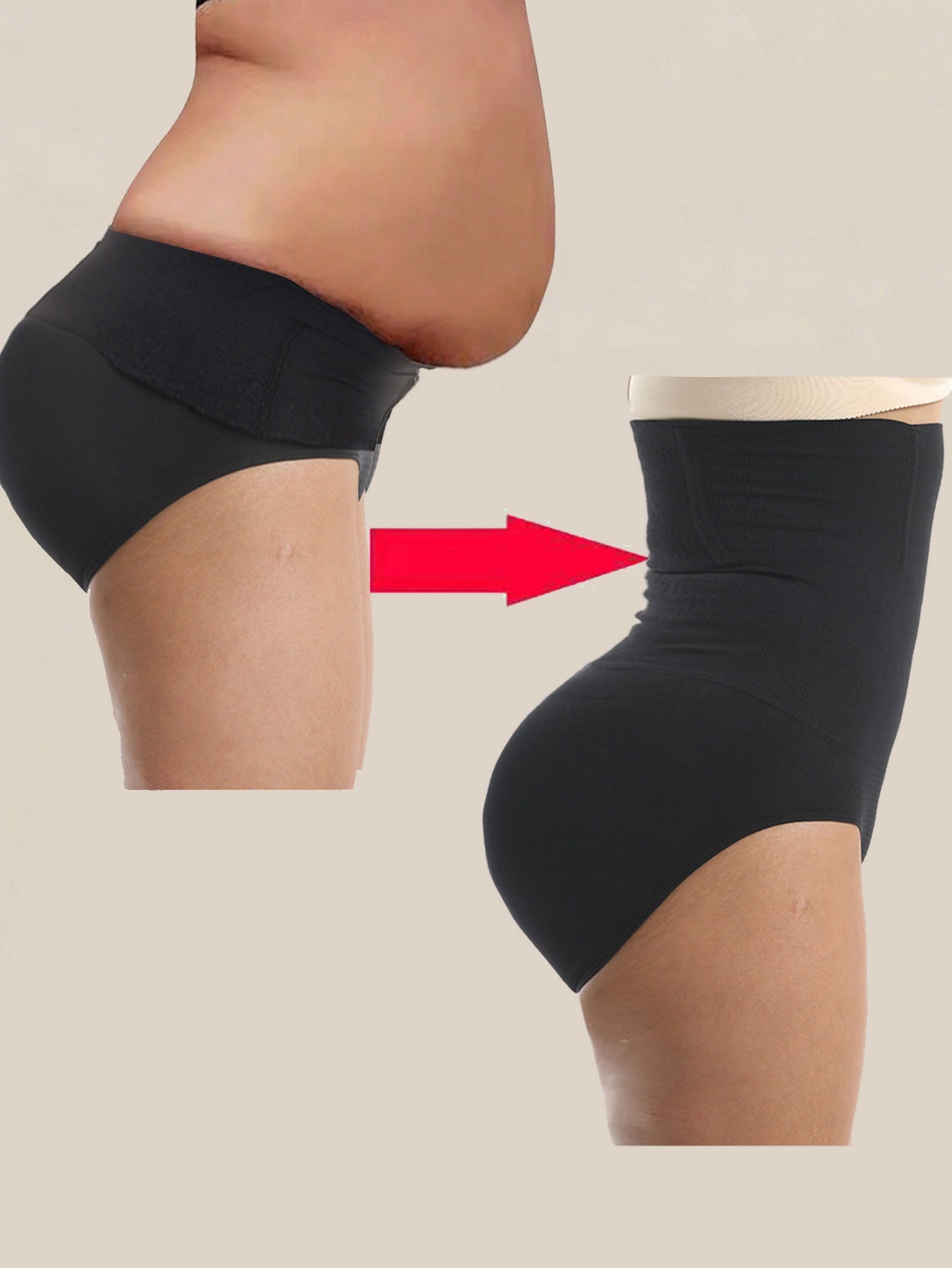 [Shaping Panties] 1 Pcs High Waist Shaping Panties | Waist Trainer Body Shaper Tummy Sheath Woman Flat Belly Control Panties Hip Butt Lifter Briefs Panty Women Underwear Shapewear Beauty Fashion