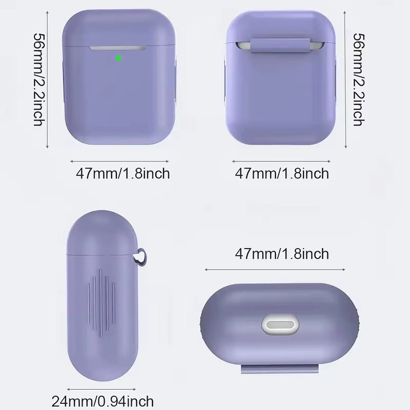 Silicone Case for Airpods 2 1 Cases Wireless Earphone Cover Protective Sleeve for Apple Airpods2 Covers Headphone Accessories