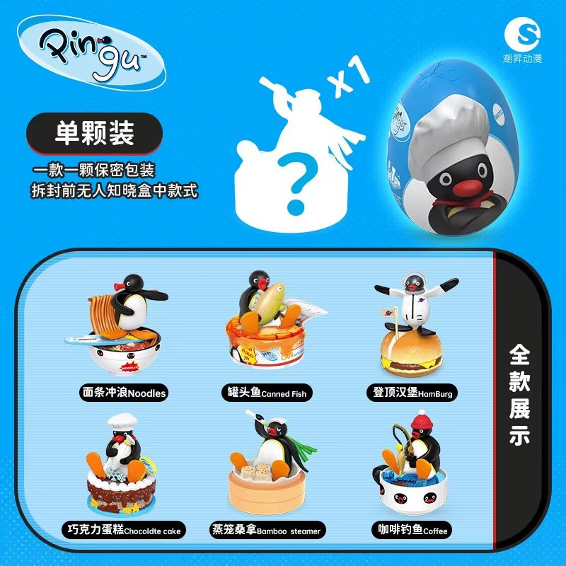 Anime Pingu Gashapon Blind Box Cute Surprise Mystery Boxes Figures Model Toys Cartoon Kawaii Desktop Decor Accessories Kid Gift