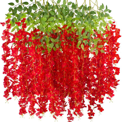 1 Pc Artificial Flowers Rattan Home Wedding Celebration Festival Outdoor Garden Wall Yard Garland DIY Gift Box Decorat Accessory