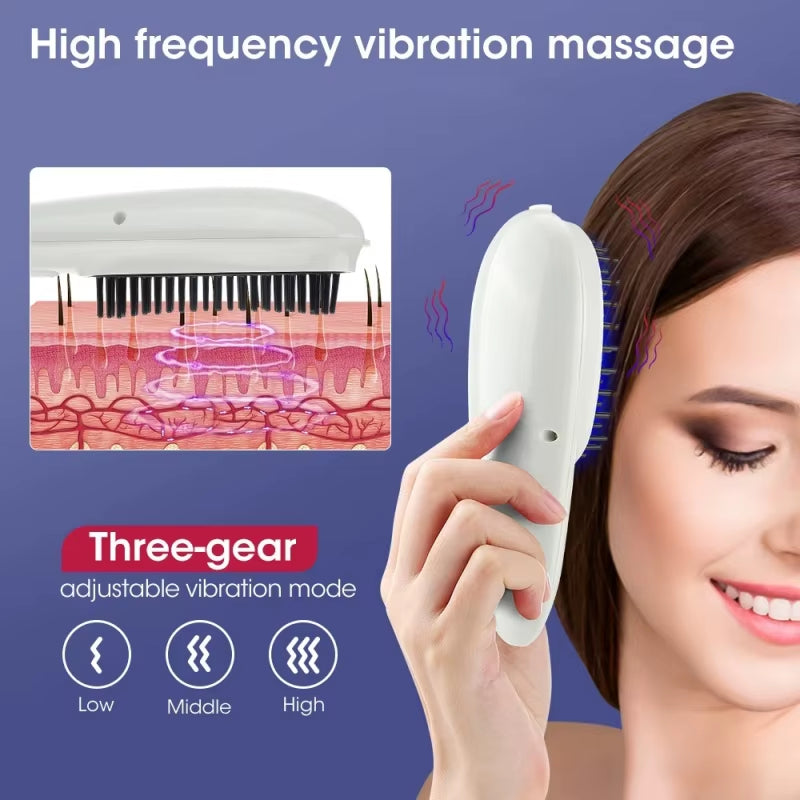 Electric Massage Comb for Hair Growth Red Light Comb Head Scalp Massager for anti Hair Loss Family Hair Care Practitioner