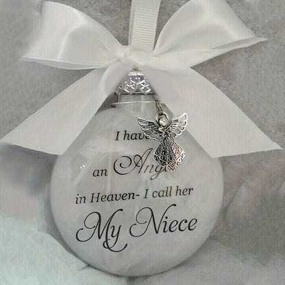 1pc, In Heaven Relatives Name Ornament, Keepsake Feather Plastic Ball, Ornament Pendant, Home Decor, Room Decor, Bedroom Decor Beauty Fashion