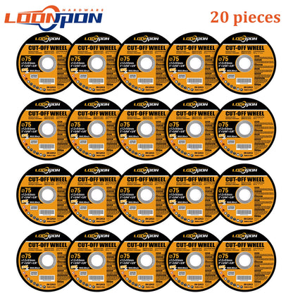 5-50PC 75Mm Resin Cutting Disc Grinding Metal Wheel Cut off Blade for Angle Grinder Metal & Stainless Cutting