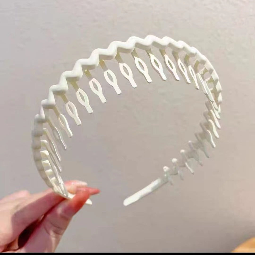 Hair Clip Frosted Color Headband Women's Non-slip Band Teeth Simple Pressure Headband Face Headband Hair Accessories Beauty Fashion