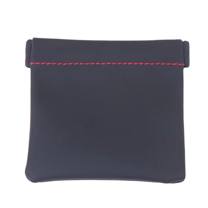 New Black Mini Hard Headphone Case Portable Earbuds Pouch Box PU Leather Earphone Storage Bag Protective USB Cable Organizer