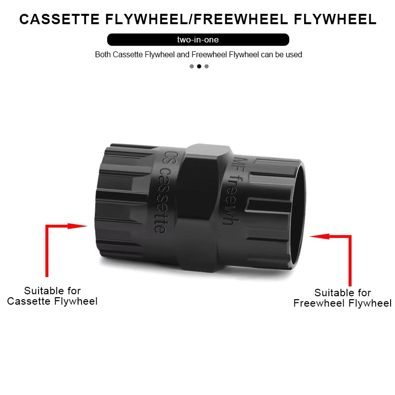 Bike Flywheel Remover Socket Tool Wear-Resistant High Strength Steel Bicycle Cassette Flywheel Lockring Remover MTB Repair Tools