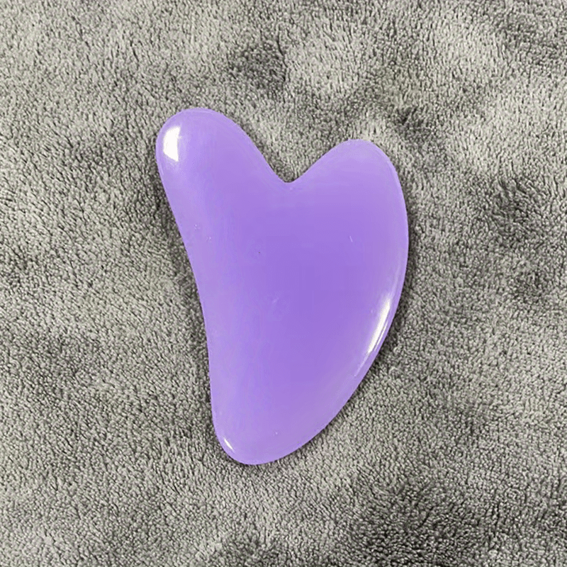 Heart-Shaped Massage Tool - Pastel pink Facial & Body Scraping board for Light Beige Care, Muscle Toning, Hair Removal - Durable & Easy-Clean Surface - Salon or Home Spa Use - Beauty Device, Massager for Body, Soothing Aesthe Beauty Fashion