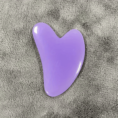 Heart-Shaped Massage Tool - Pastel pink Facial & Body Scraping board for Light Beige Care, Muscle Toning, Hair Removal - Durable & Easy-Clean Surface - Salon or Home Spa Use - Beauty Device, Massager for Body, Soothing Aesthe Beauty Fashion