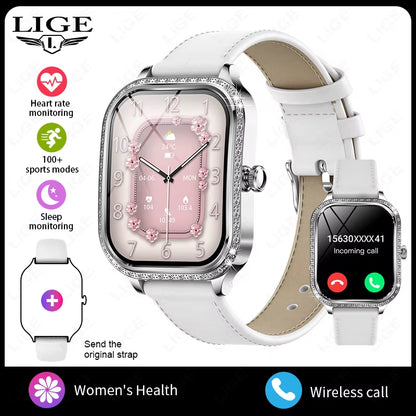 Smart Watch Women Waterproof Bluetooth Call Sports Fitness Heart Rate Monitor Smartwatch Mujer Digital Women'S Smartwatches