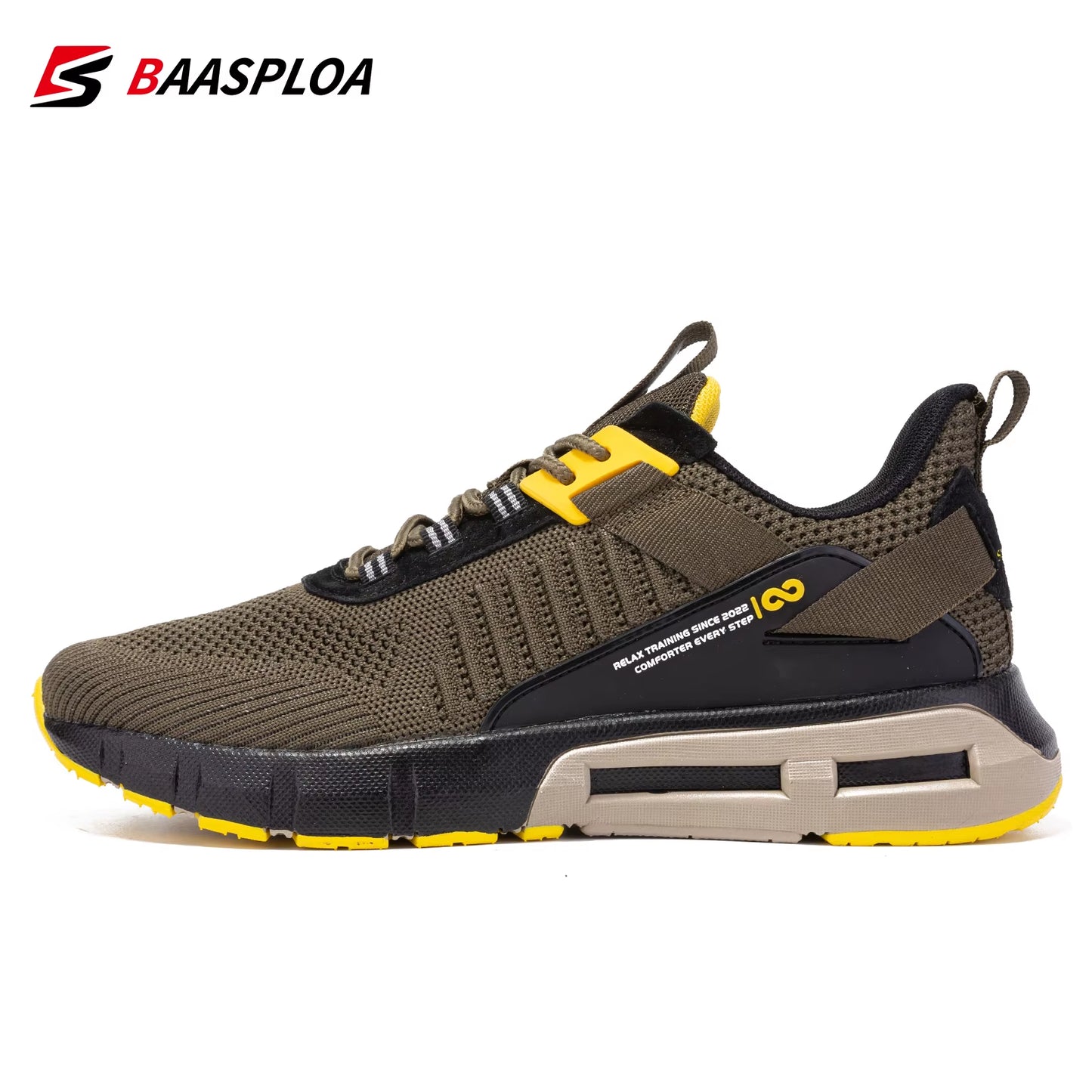 Men Sport Shoes Mesh Breathable Walking Shoes for Men Lightweight Non-Slip Outdoor Fashion Casual Sneakers Lace up Male