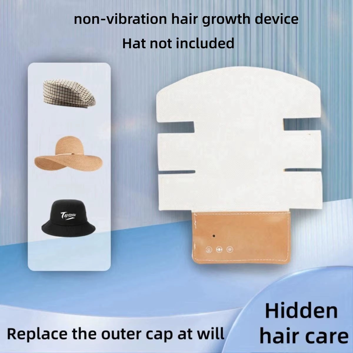 Red Light Hair Growth Cap Infrared Anti-Hair Loss Therapy Device Prevents Hair Loss and Promotes Scalp Blood Circulation