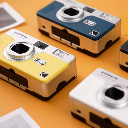 New  Ultra F8 Film Camera 35Mm  Focus Free Reusable Built in Flash Multiple Colors with Package Portable Camera