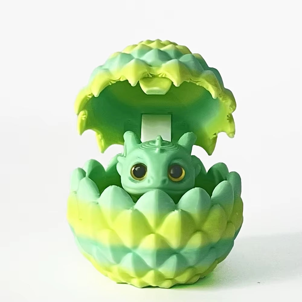 3D Printed Decorative Ornament Dragon Egg with Little Dragon Inside, Suitable for Furniture and Desktop Home Decor Christmas