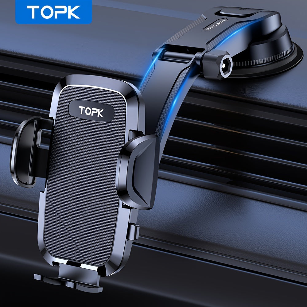 [Upgraded Phone Holder] Upgraded Handsfree Car Phone Holder Mount | Phone Holder for Car Dashboard | Compatible with iPhone Android Beauty Fashion