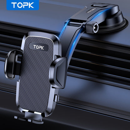 [Upgraded Phone Holder] Upgraded Handsfree Car Phone Holder Mount | Phone Holder for Car Dashboard | Compatible with iPhone Android Beauty Fashion