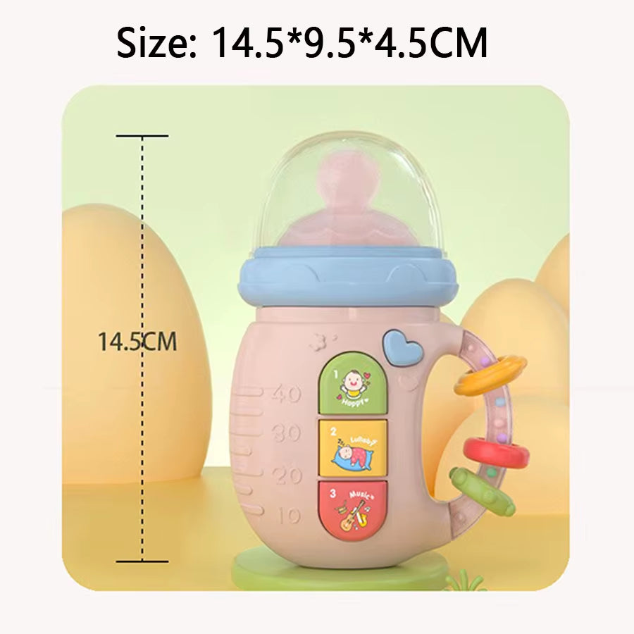 Baby Pacifier Rattle Toys Educational Early Education with Lights and Music to Soothe Baby Emotions Toys Newborn Rattle Shaker T