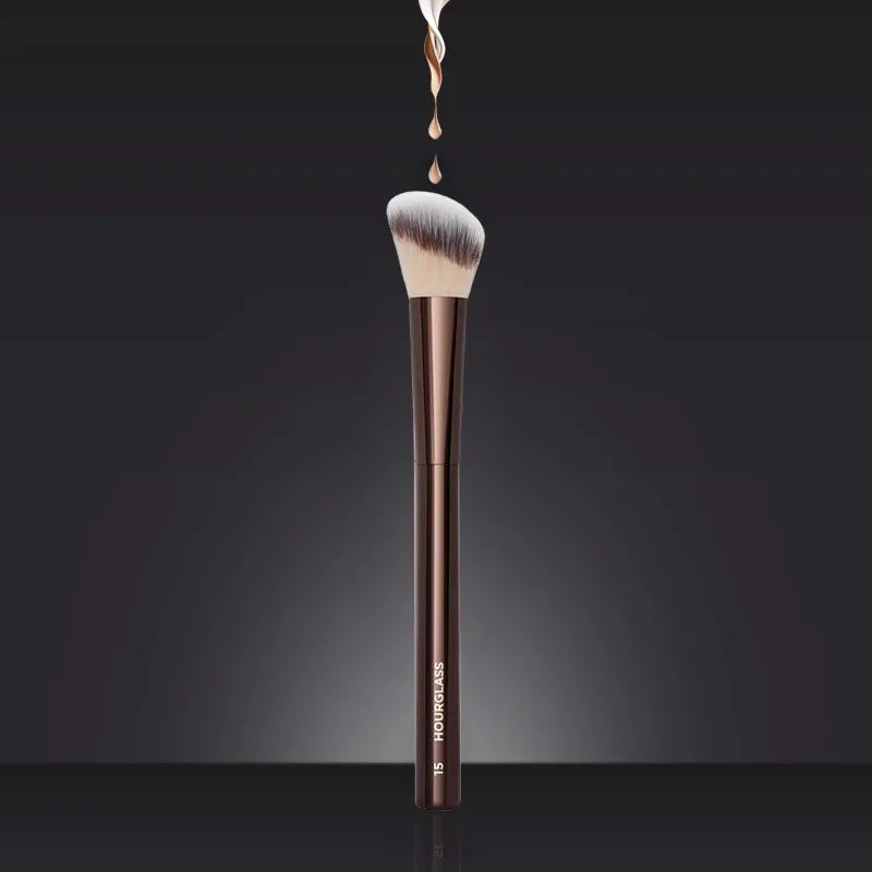 1Pc #15 Blush Makeup Brush Liquid Blush Make up Brush Bronzer Use with Cream Cheek Formulas Metal Handle with Box