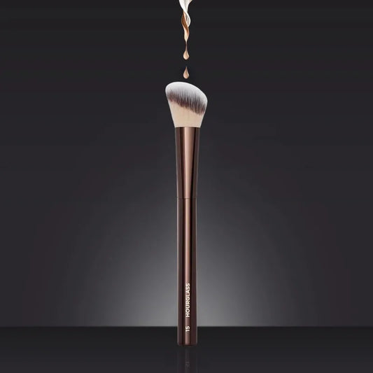 1Pc #15 Blush Makeup Brush Liquid Blush Make up Brush Bronzer Use with Cream Cheek Formulas Metal Handle with Box