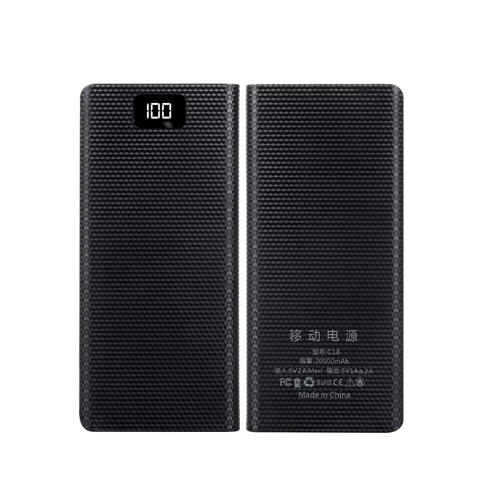 DIY 8*18650 Battery Power Bank Case Charge Storage Box 5V Dual USB Type C Battery Holder Box PD QC3.0 Fast Charge for Smartphone