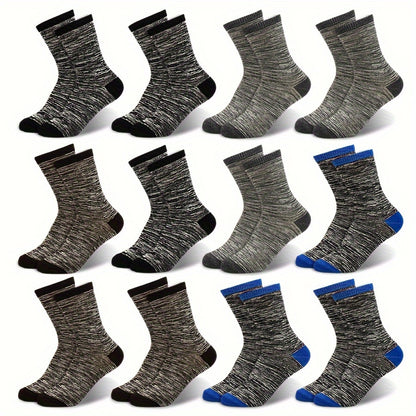 12 Pair Of Boy's Mid Crew Sport Socks, Sweat-absorbing Comfy Breathable Socks For Boy's Basketball Training, Running Outdoor Activitiess Beauty World Shop