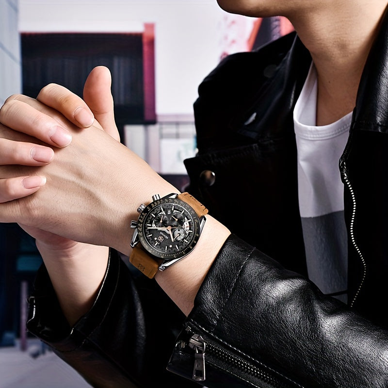 BENYAR Watches For Men Analog Quartz Chronograph Luminous Big Face Mens Watches Business Work Sport Casual Fashion Designer Dress Men'S Wrist Watches Elegant Gift For Men Beauty World Shop