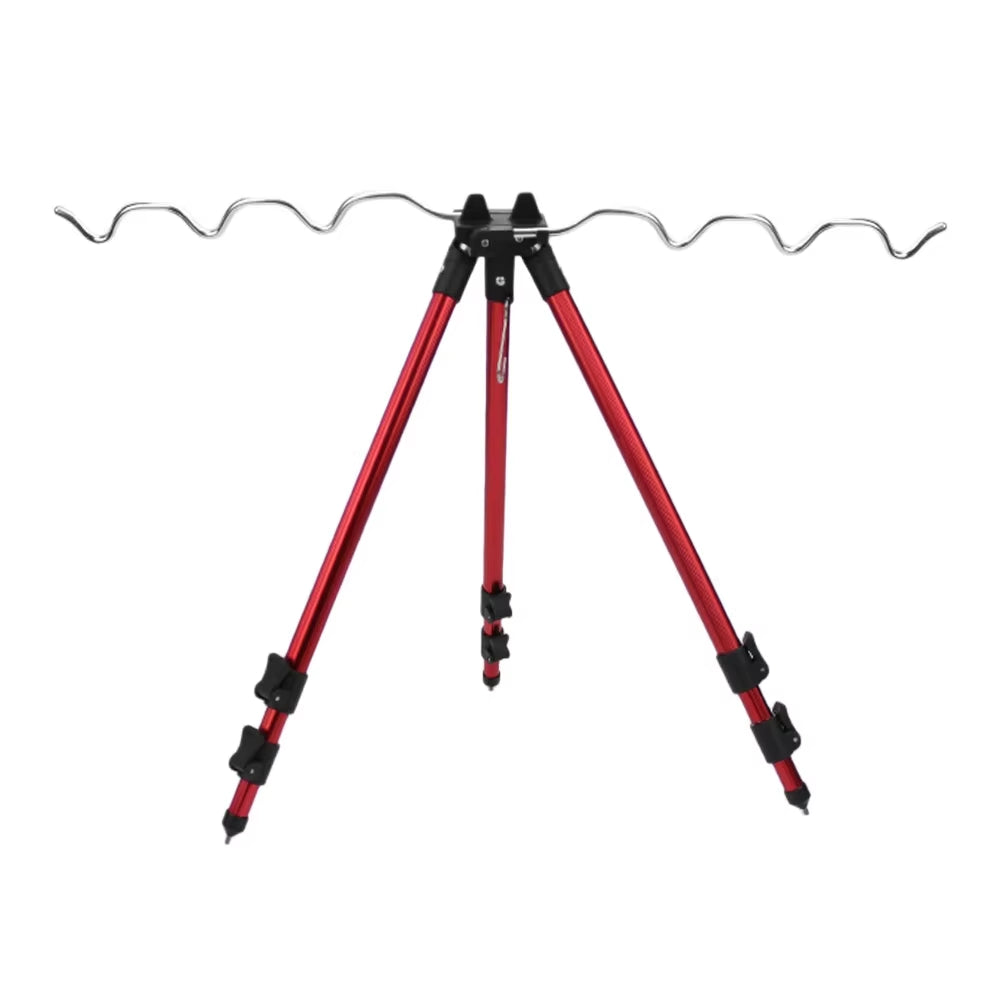 Fishing Rods Tripod Stand Telescopic Aluminum Alloy Fishing Rod Holder for Telescopic Fishing Rods and Hand-Held Rods