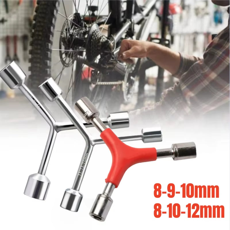 1PCS Y Shape Socket Wrench Bike Allen Wrench Internal Hexagon Wrenches 8/9/10Mm 8/10/12Mm MTB Road Bicycle Cycling Hex Key Tools