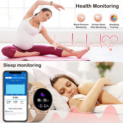 Bluetooth Call Smart Watch Women Custom Dial Watches Men Sport Fitness Tracker Heart Rate Smartwatch for Android IOS Y22