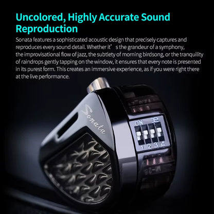 Sonata 14BA 28 Unit Balanced Armature Drive in Ear Earphones Electronic Frequency Division Earbuds Hifi Monitoring Headphones