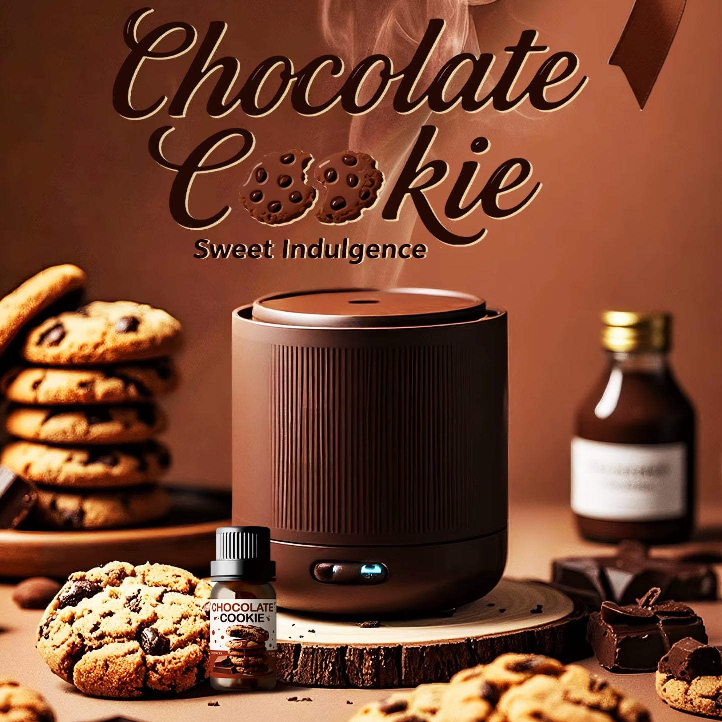 10Ml Chocolate Cookie Fragrance Perfume Essential Oils Refreshing Car Aromatherapy Parfum for Aroma Diffusers Perfume Oil Gift