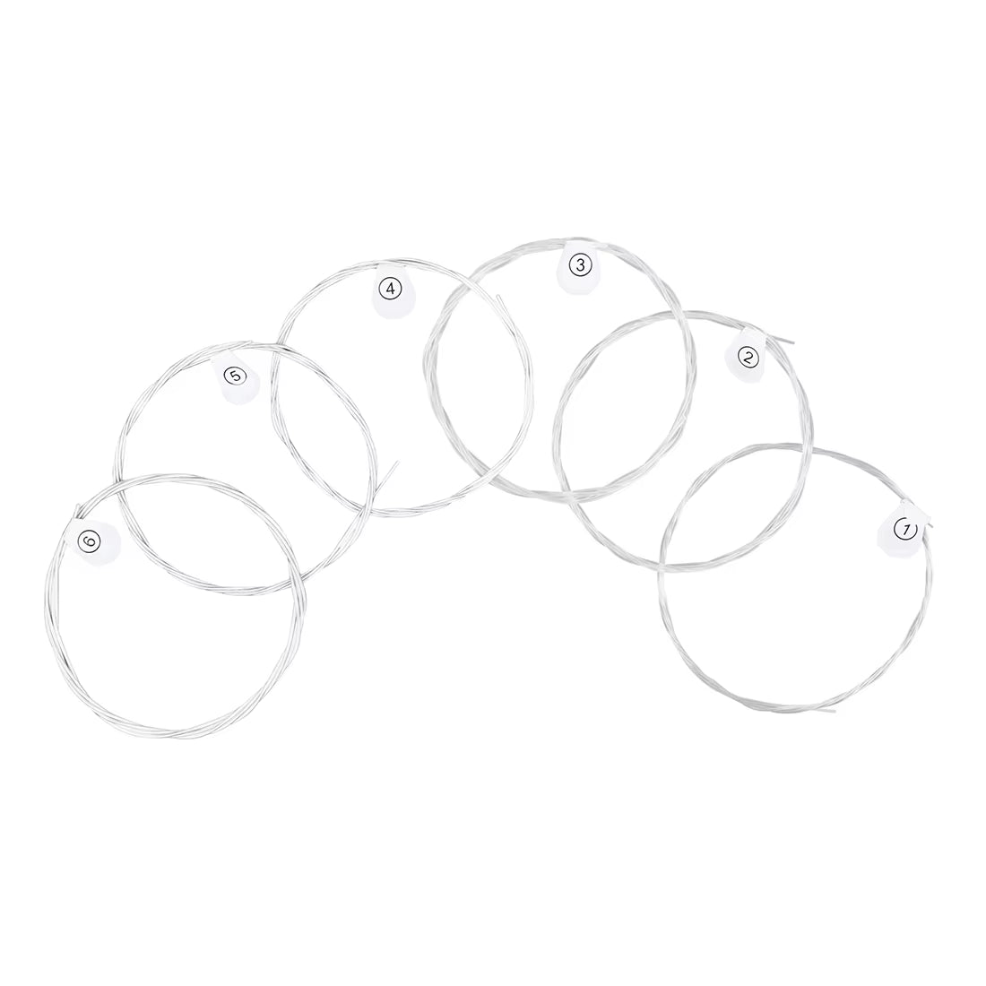 6 Pcs Nylon Classical Guitar Strings Set - Black Clear Silver Plated Copper Wound - Guitarra Strings - Guitar Accessories