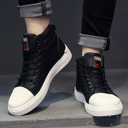 2025 New Breathable Soft Sole Men'S Casual Sports Shoes Korean Fashion Student Jogging Shoes Youth Board Shoes