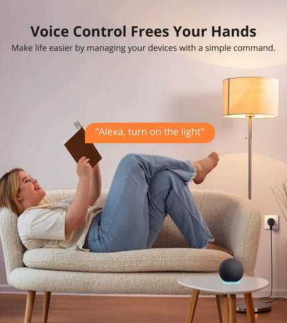 S60 EU  Wifi Socket Smart Wifi Plug with Energy Monitoring Remote Control Timer Voice Control Smart Scene