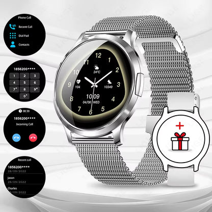 2025 New Smart Watch for Women AMOLED Screen Watches IP68 Waterproof Heart Rate Monitor Ladies Smartwatch for Huawei Xiaomi