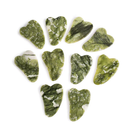 1PC Natural Jade Stone Gua Sha Board Massage Guasha Scraper Plate Face Beauty Health Massager Tools for Face Neck Back Skincare