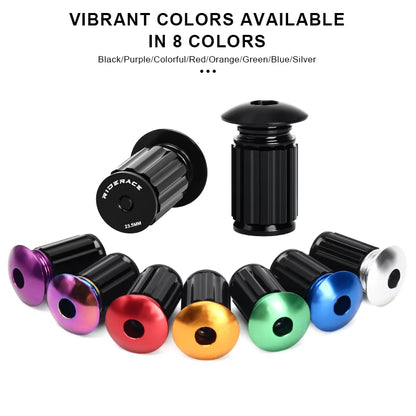 Bicycle Handlebar End Plugs Aluminum Alloy for MTB Mountain Bike Road Cycling Handle Bar Grips Cap Multi-Color Cover