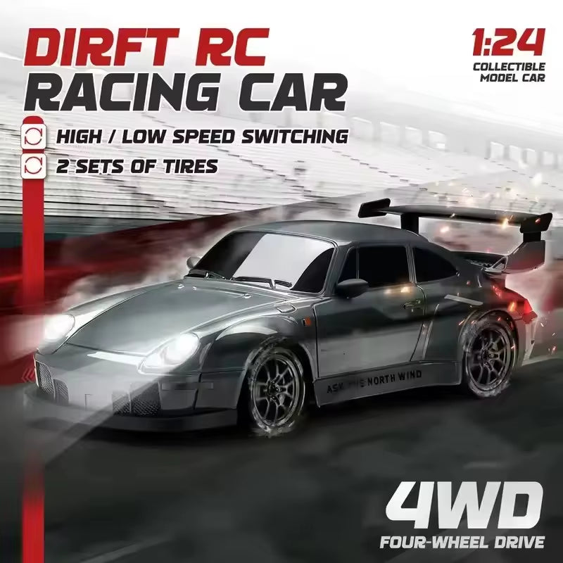 New  Remote Control Drift Car Full Size 1:24 Mini Remote Control Racing Car Model 2.4G Radio High Speed RC Car Boy Toy Gift