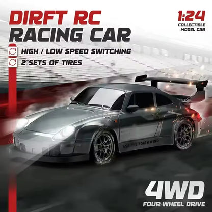 New  Remote Control Drift Car Full Size 1:24 Mini Remote Control Racing Car Model 2.4G Radio High Speed RC Car Boy Toy Gift