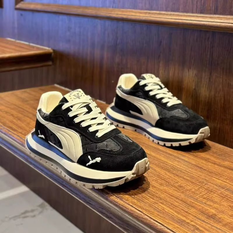 Casual Shoes Men'S Sports Shoes Summer Casual Thick Soled Men'S Shoes Soft and Comfortable Non-Slip Outdoor Fashion Board Shoes