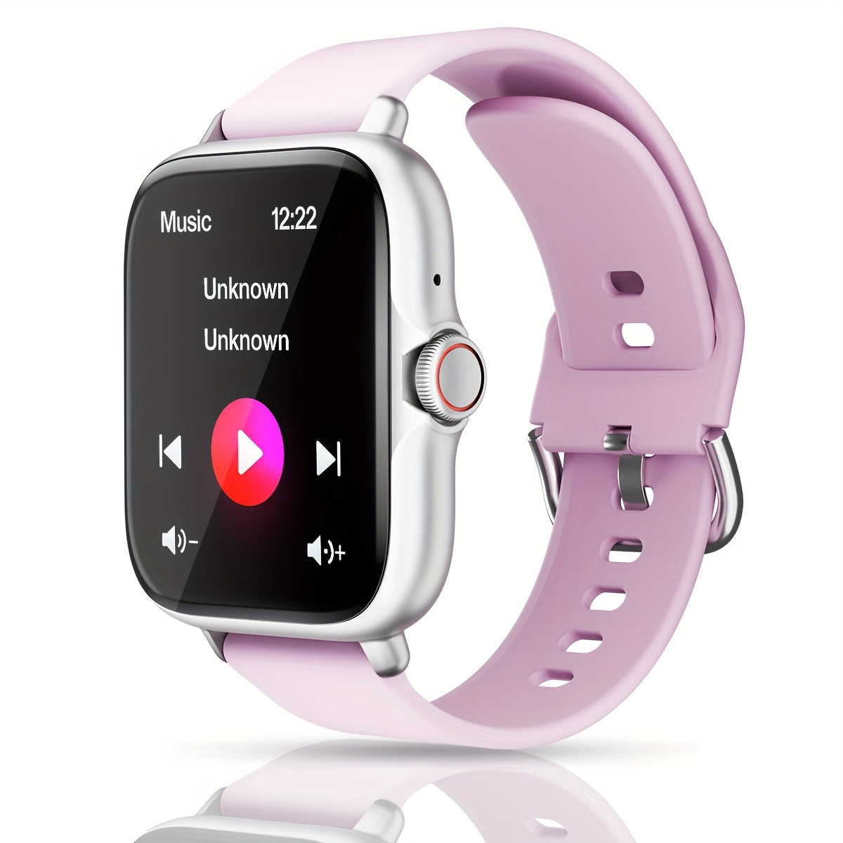 1.83'' Full Touch Screen Smart Watch |, Message Alerts, Call Answering, Sports Pedometer, Health Monitoring, Compatible with iPhone/Android, Alloy Body, Silicone Strap, DESERTCAT - Ideal Gift for and Birthdays Beauty Fashion