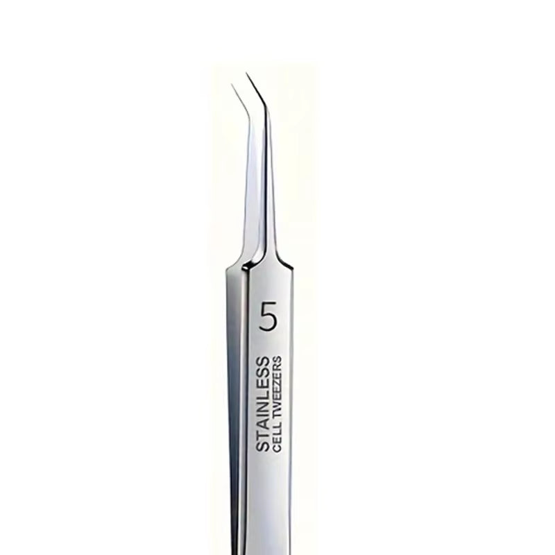 1/3Pcs Extra Fine No. 5 Cellular Acne Blackhead Tweezers,Facial Beauty Remove Acne Needle Tools for Skin Care,Blackhead Clip