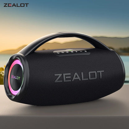-S97 80W Bluetooth Speaker Powerful Wireless Speaker with Portable Handle, for Party, Camping,Rgb Colorful Light