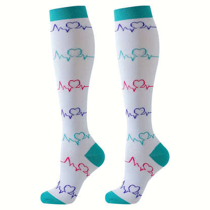 4 pairs sport compression socks