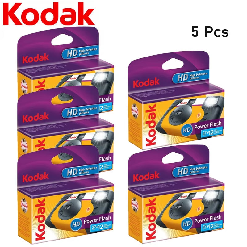 Original 1-5 Pcs  HD Power Flash 39 Photos  Film Camera ISO 800 One Time Disposable Film Camera Point and Shoot Camera