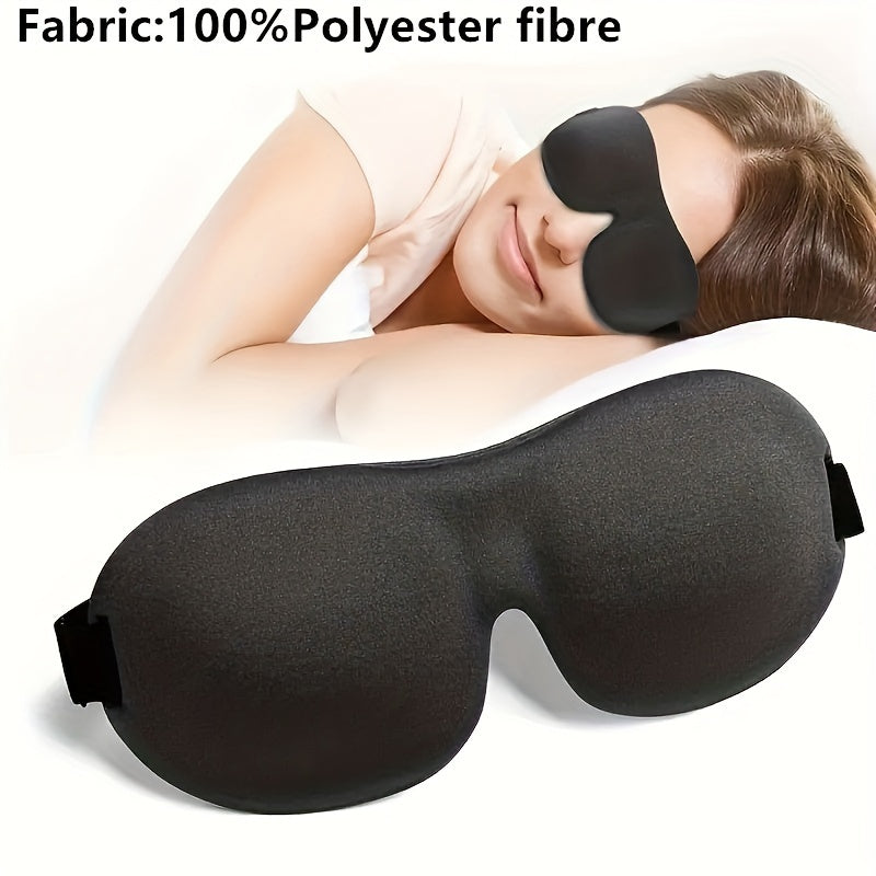 1/3/5/10 Pack Pure Blackout 3D Contoured Eye Mask for Adults - Heavy Duty Hypoallergenic & Fragrance-Free, Soft Ergonomic Fit (Men & Women) - Travel, Home, Office Use, No Leakage, Beige-Friendly - Ideal Gift for Night Beauty Fashion